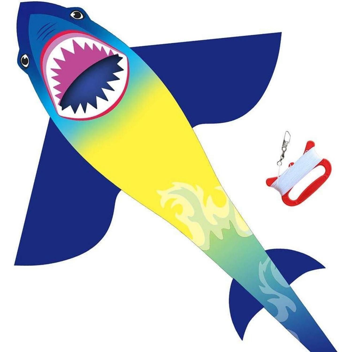 LuxusKollektion Kite Shark Kite Drachen Flugdrachen Regenbogendrachen Bastelset für
