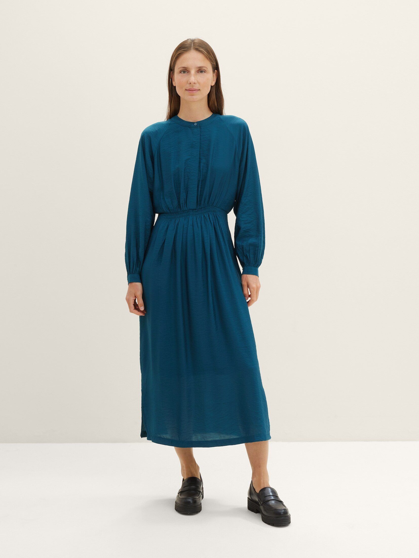 TOM TAILOR Jerseykleid Kleid mit Raffung
