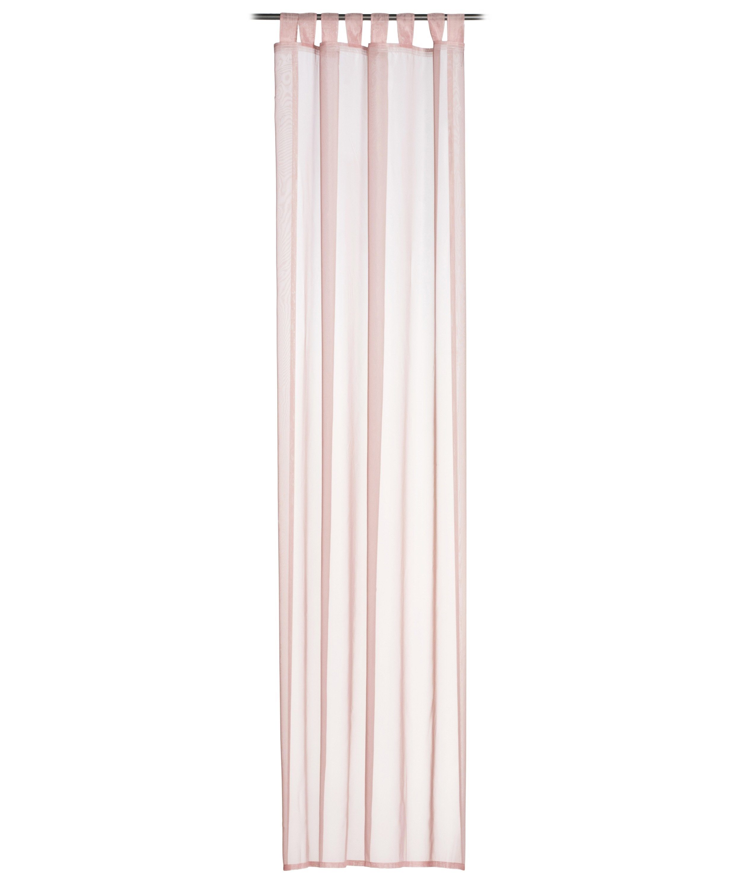 Vorhang SAMBIA, Altrosa, uni, 140 x 255 cm, Polyester, Gözze, Schlaufen (1 St)