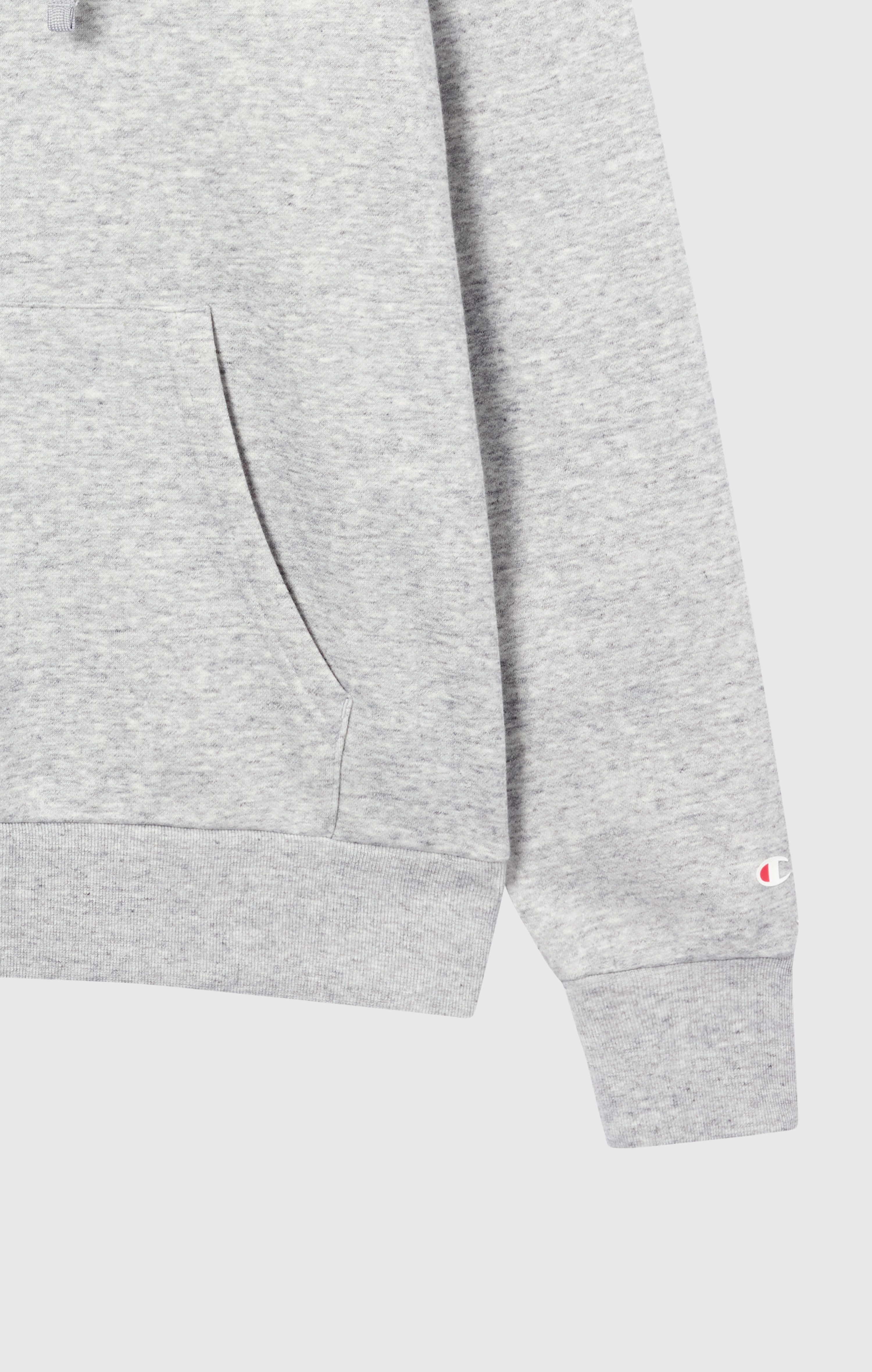 Champion Kapuzensweatshirt BASICS Fleece Hoodie Large Logo Kapuzensweatshirt, Langarm, aus Baumwolle und Polyester