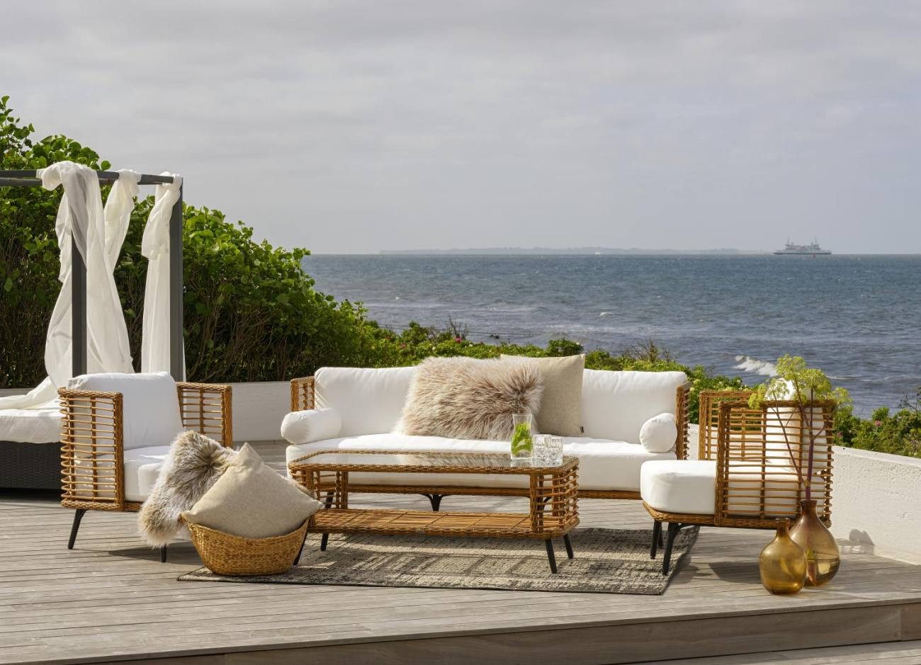 Brafab Gartensofa Covelo mit Kissen