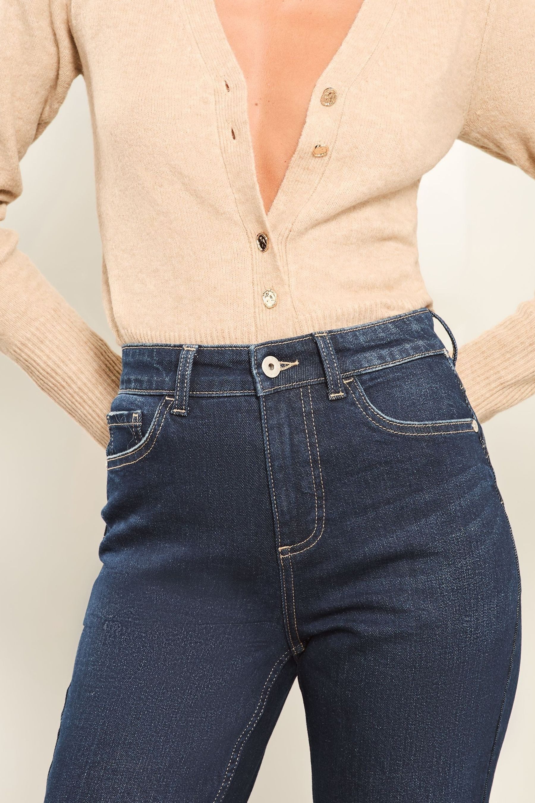 LIPSY Taillenjeans Lipsy Hochbund-Jeans mit geradem Bein, Regular (1-tlg)