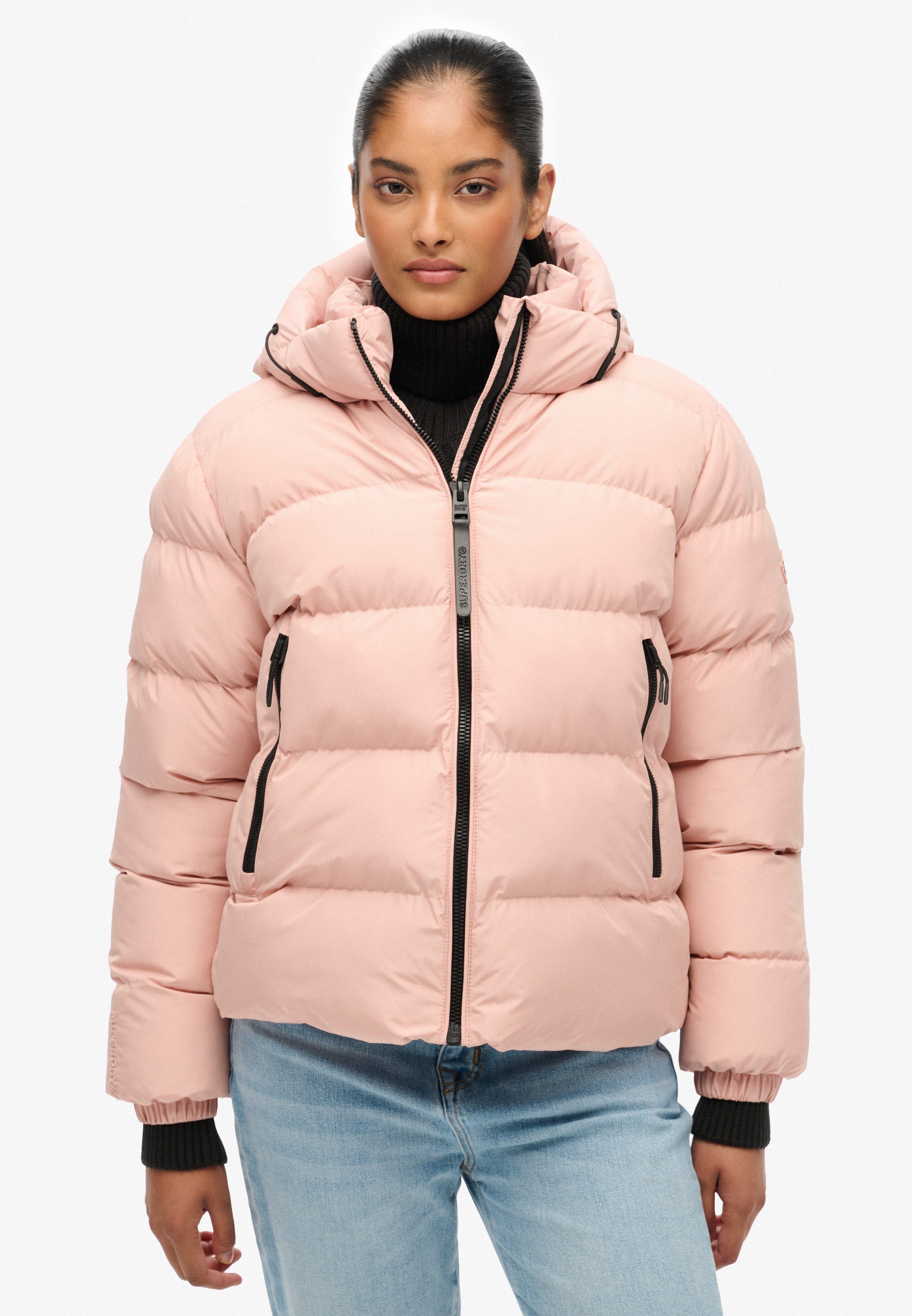 Superdry Steppjacke HOODED SPORTS PUFFER JACKET günstig online kaufen