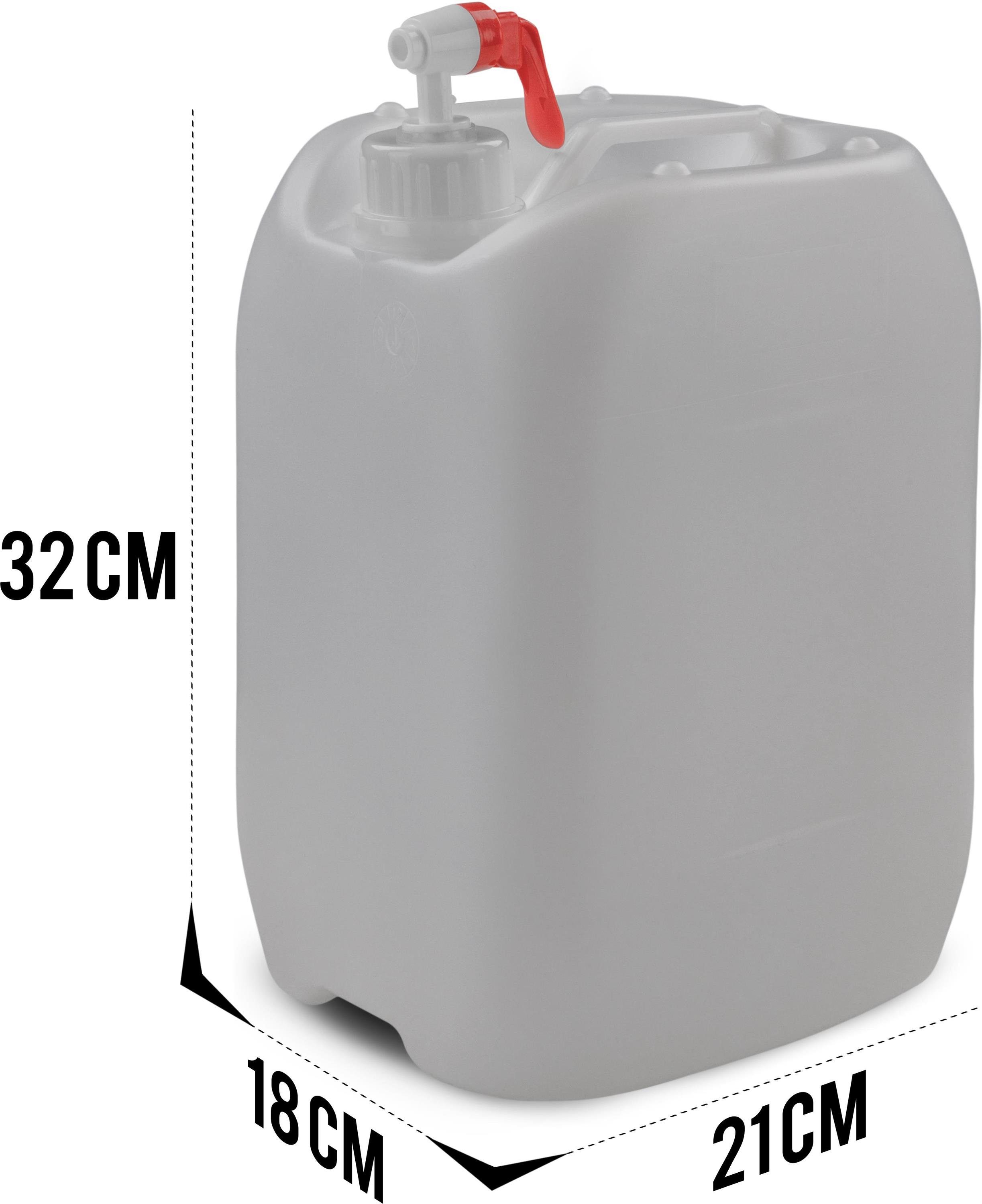 normani Kanister Wasserkanister mit (1 Liter Carry Wasserbehälter Hahn St), 10 Lebensmittelecht Campingkanister Trinkwasserkanister Outdoorkanister