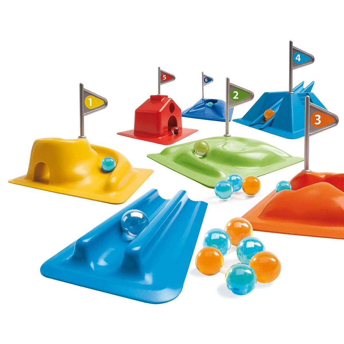 DJECO Spiel Aktivitätenspiel: Golfy Murmelminigolf