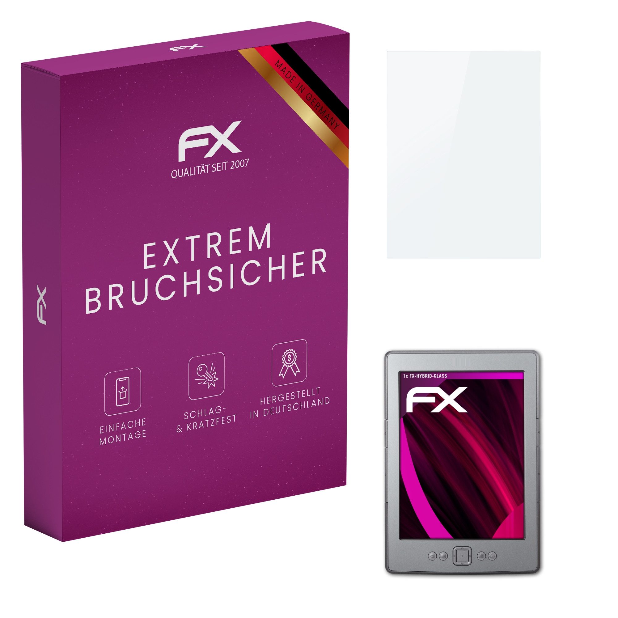 Schutzfolie Panzerglasfolie für Amazon Kindle 4 Model 2011
