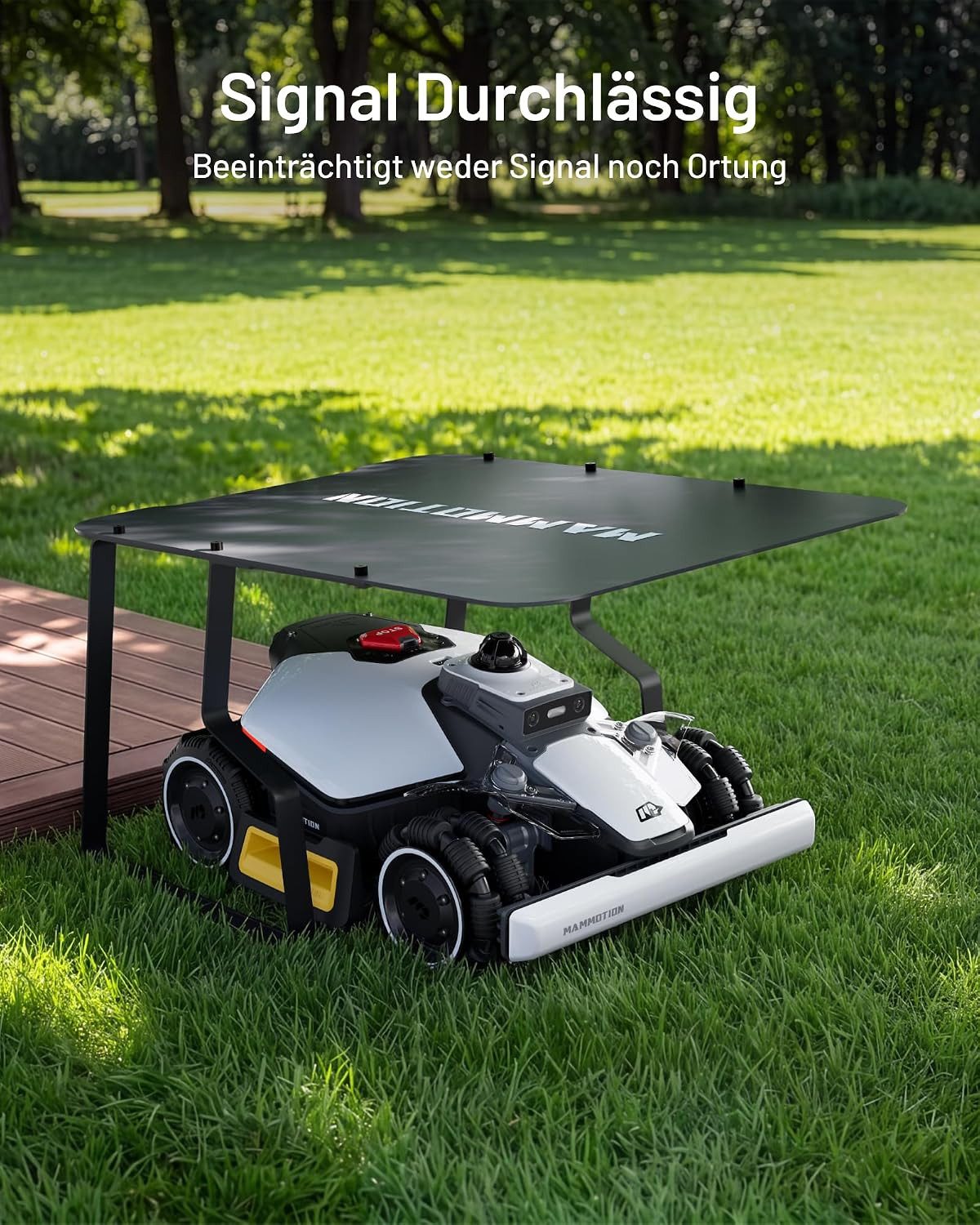 Mammotion Mähroboter-Garage, für Rasenmähroboter, (Rasenmäher-Schutzhülle), Winddicht, Regenfest, Sonnenfest, 709 x 762 x 441 mm, Grauschwarz