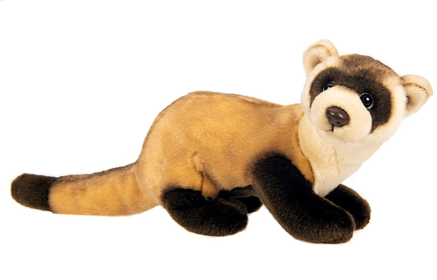 Uni-Toys Kuscheltier Frettchen - 40 cm (Länge) - Plüsch-Haustier - Plüschtier, zu 100 % recyceltes Füllmaterial