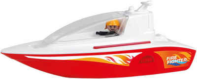 Lena® Spielzeug-Boot Boazz Feuerwehrboot, ohne Pumpe, inklusive Spielfigur; Made in Europe
