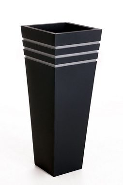 VIVANNO Pflanzkübel Pflanzkübel Blumenkübel Zink "New Classic", Anthrazit - 32x32x80 cm