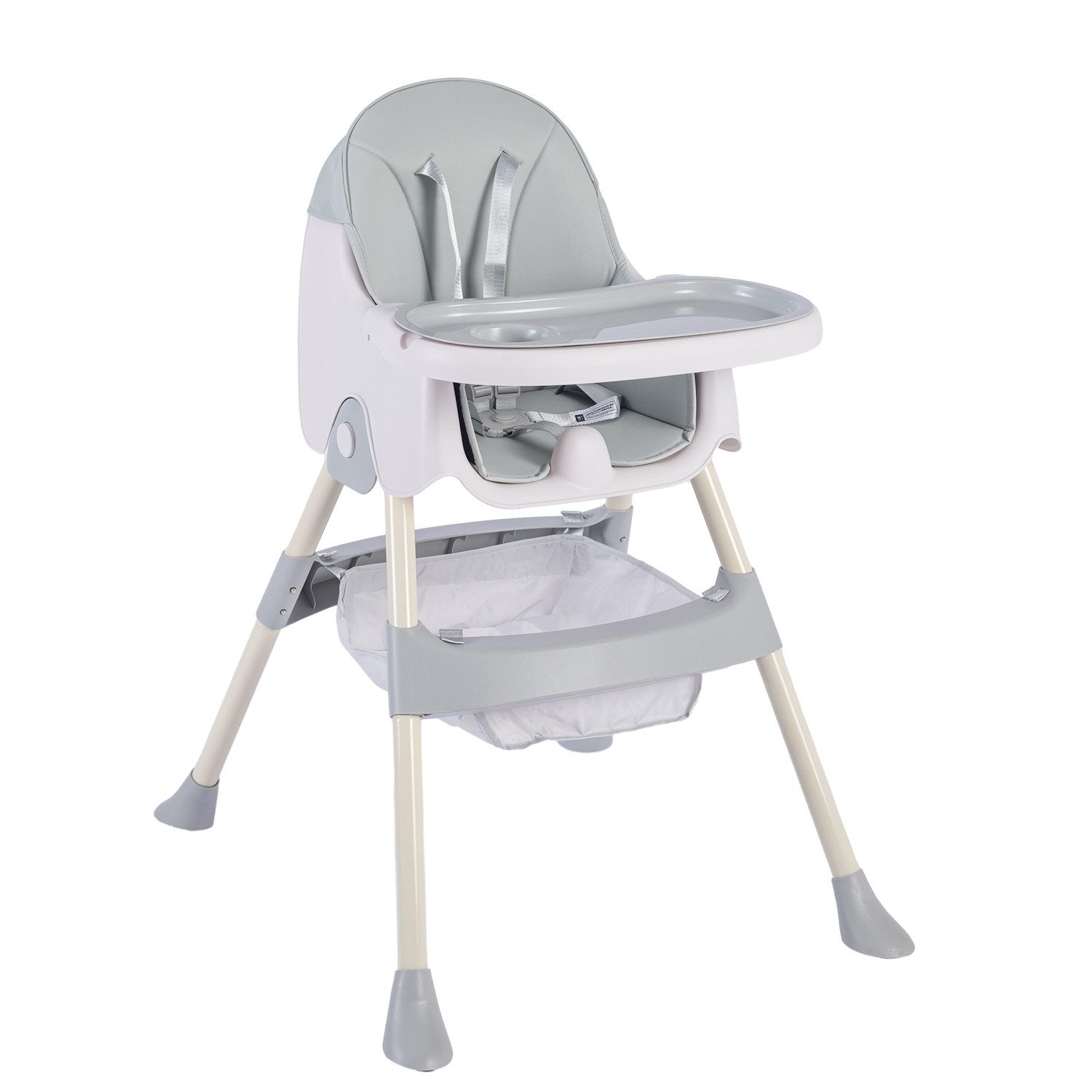 IKIDO Kinderklappstuhl Baby-Klapphochstuhl mit doppeltem Tablett günstig online kaufen