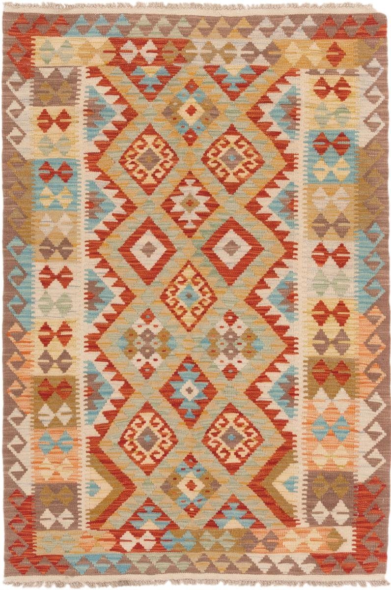 Orientteppich Kelim Afghan 112x166 Handgewebter Orientteppich, Nain Trading, rechteckig, Höhe: 3 mm