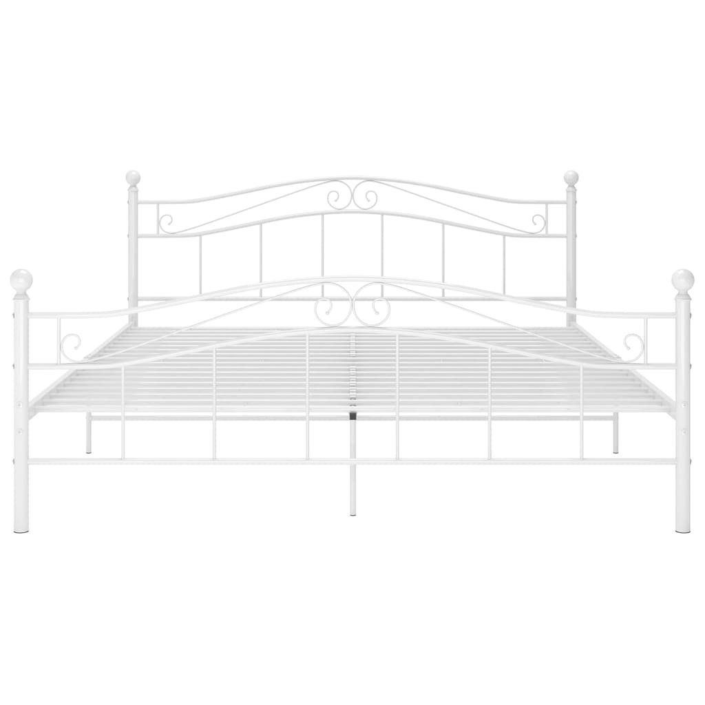 furnicato Bettgestell Bett Weiß Metall 200x200 günstig online kaufen