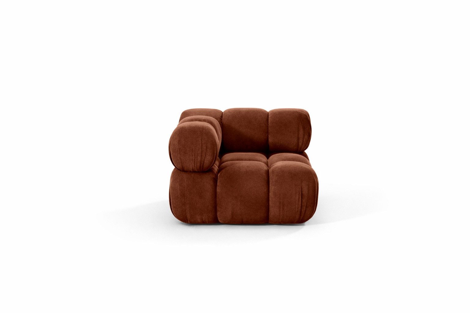 Kaiser Möbel Sofa-Eckelement Eckmodul modern für modulares System, Stoff Velours Salvador,SELIA