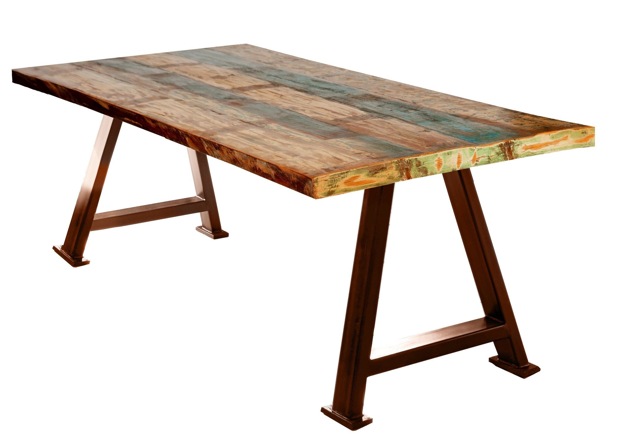 TPFLiving Tischgestell »Titus«, Produktlinie: ROMA - für Platten von 160  bis 240 cm - Breite der Rohre 5 cm, Breite der oberen Strebe 80 cm -  Tischplattenträger - Tischuntergestell - Untergestell -