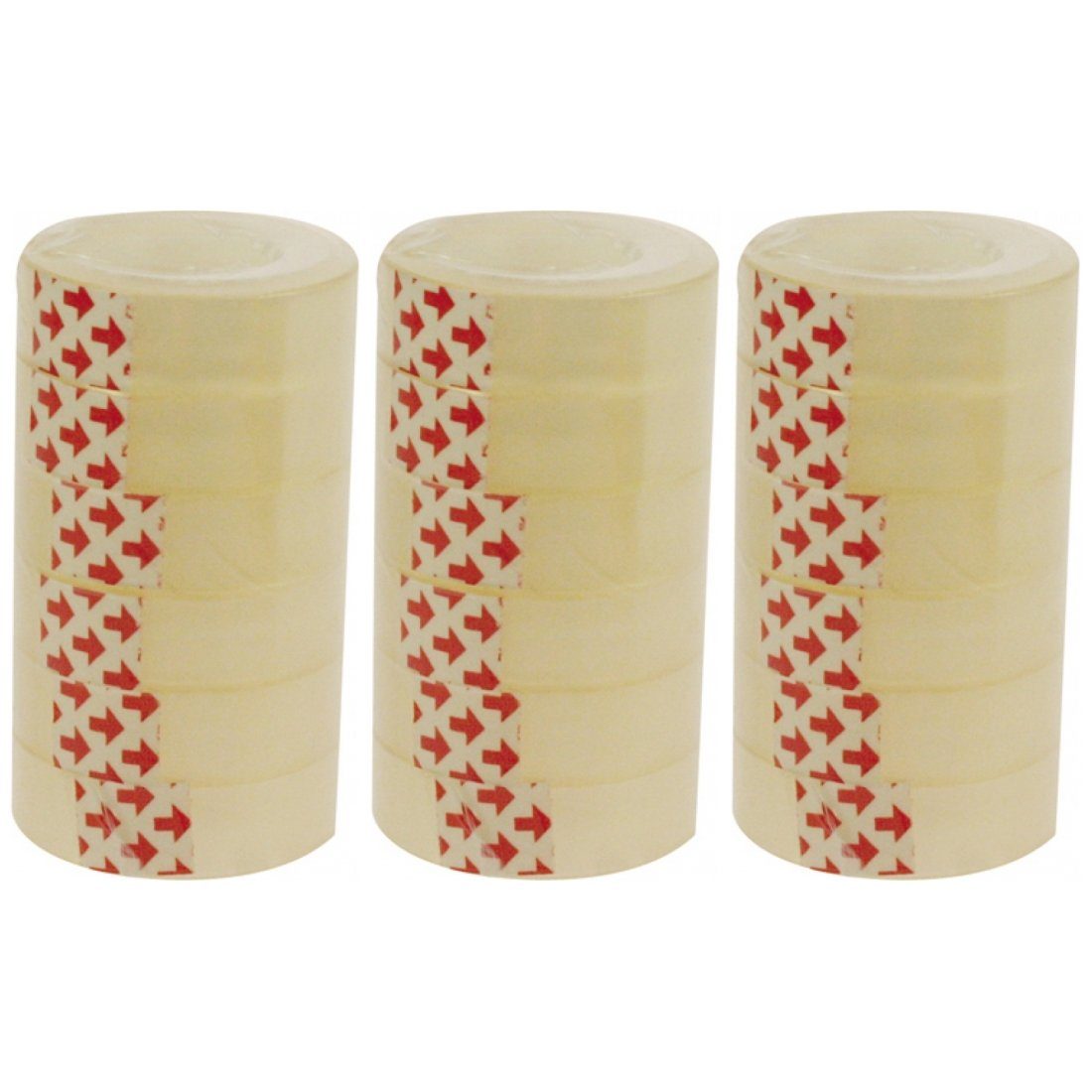 Klebeband 18 Rollen je 10m Klebefilm 12mm transparent