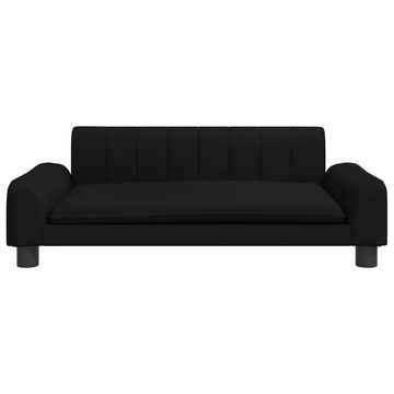 vidaXL Kindersofa Kindersofa Schwarz 90x53x30 cm Stoff Kindercouch Kindermöbel Kinderzim