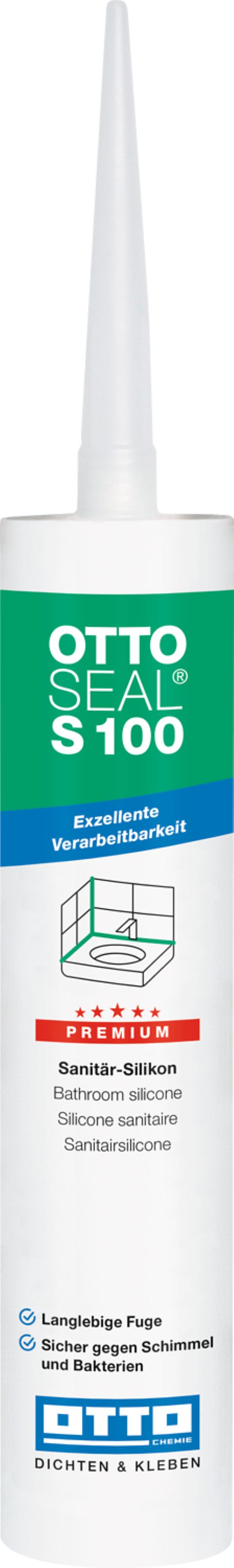 OTTO-Chemie Silikon Ottoseal S100 Premium-Sanitär-Silikon 300ml, günstig online kaufen