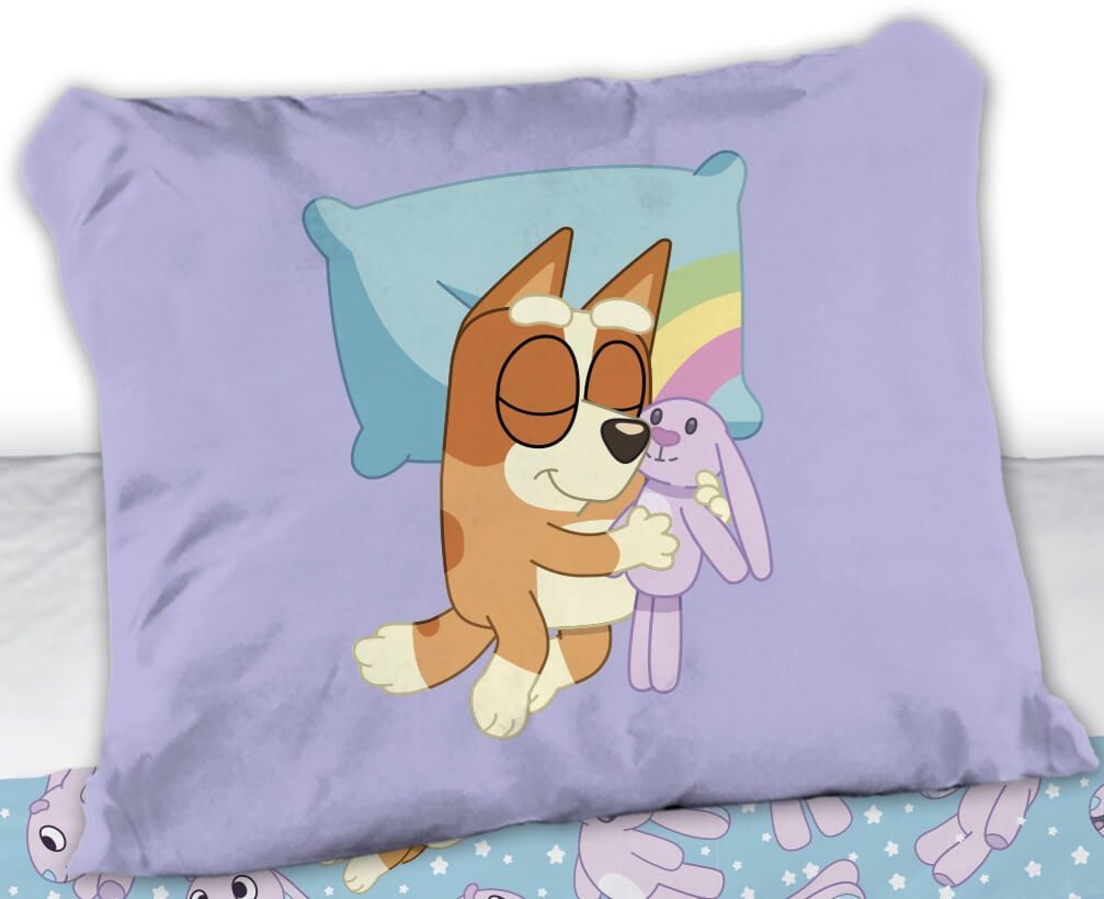 BrandMac Bettwäsche Bluey "Goodnight Bluey" Wende-Bettwäsche-Set, 135x200 & 80x80, Baumwolle, 100% Baumwolle