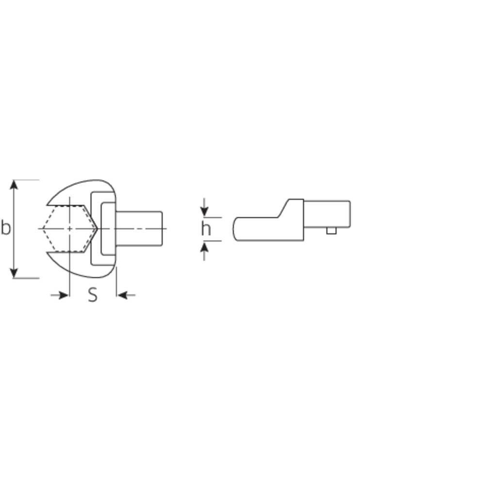 Stahlwille Maulschlüssel Maul-Einsteckwerkzeuge für mm 32 14x18 mm