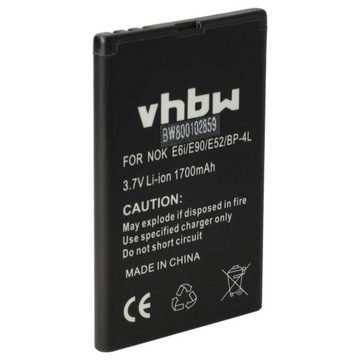 vhbw kompatibel mit Bea-fon SL810, SL820 Smartphone-Akku Li-Ion 1700 mAh (3,7 V)