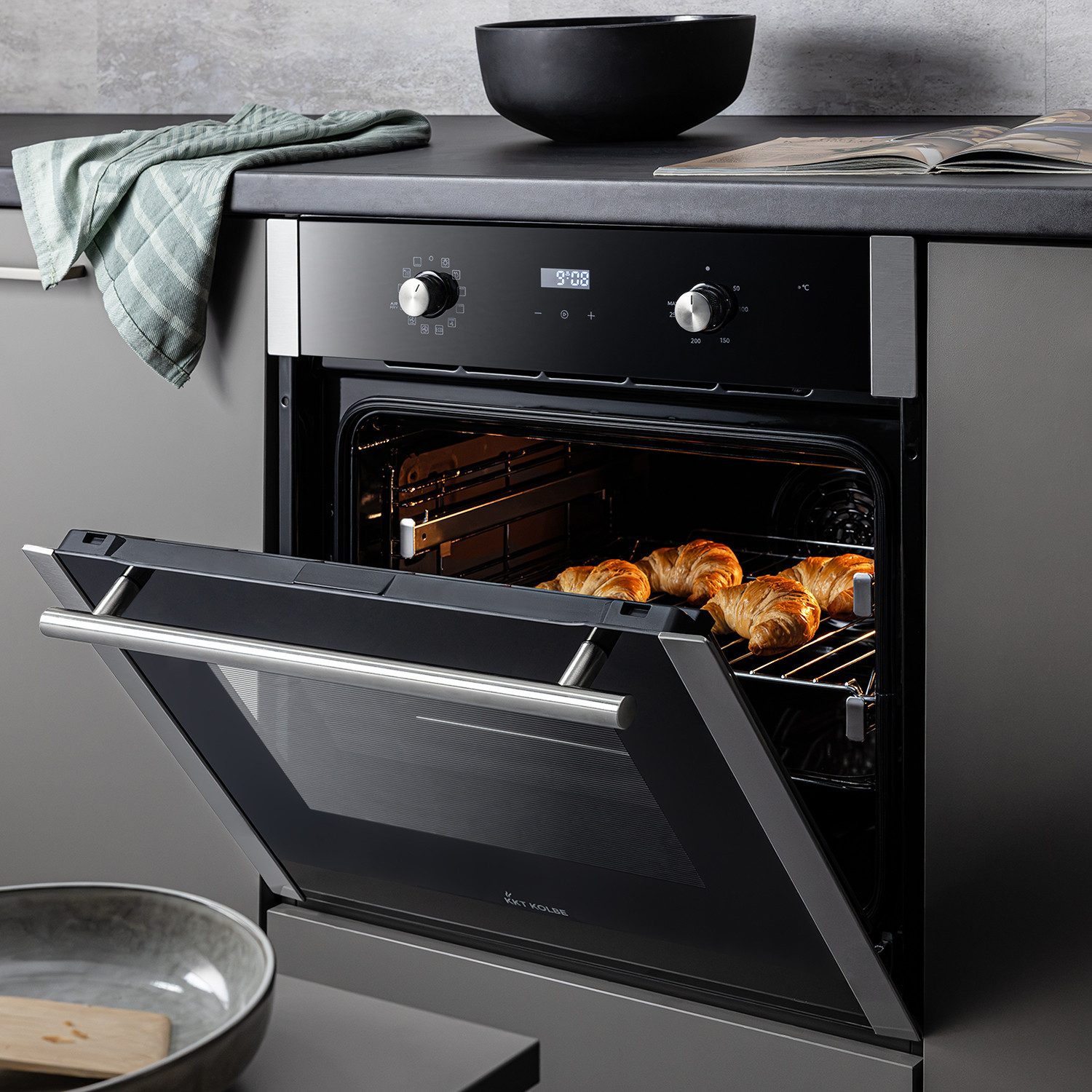 KKT KOLBE Einbaubackofen Backofen Elektroherd BO8810SS, DampfClean, 60 cm / Einbauherd / Kochmulde / Heißluft / AirFry / Katalyse – Bild 2 von 5