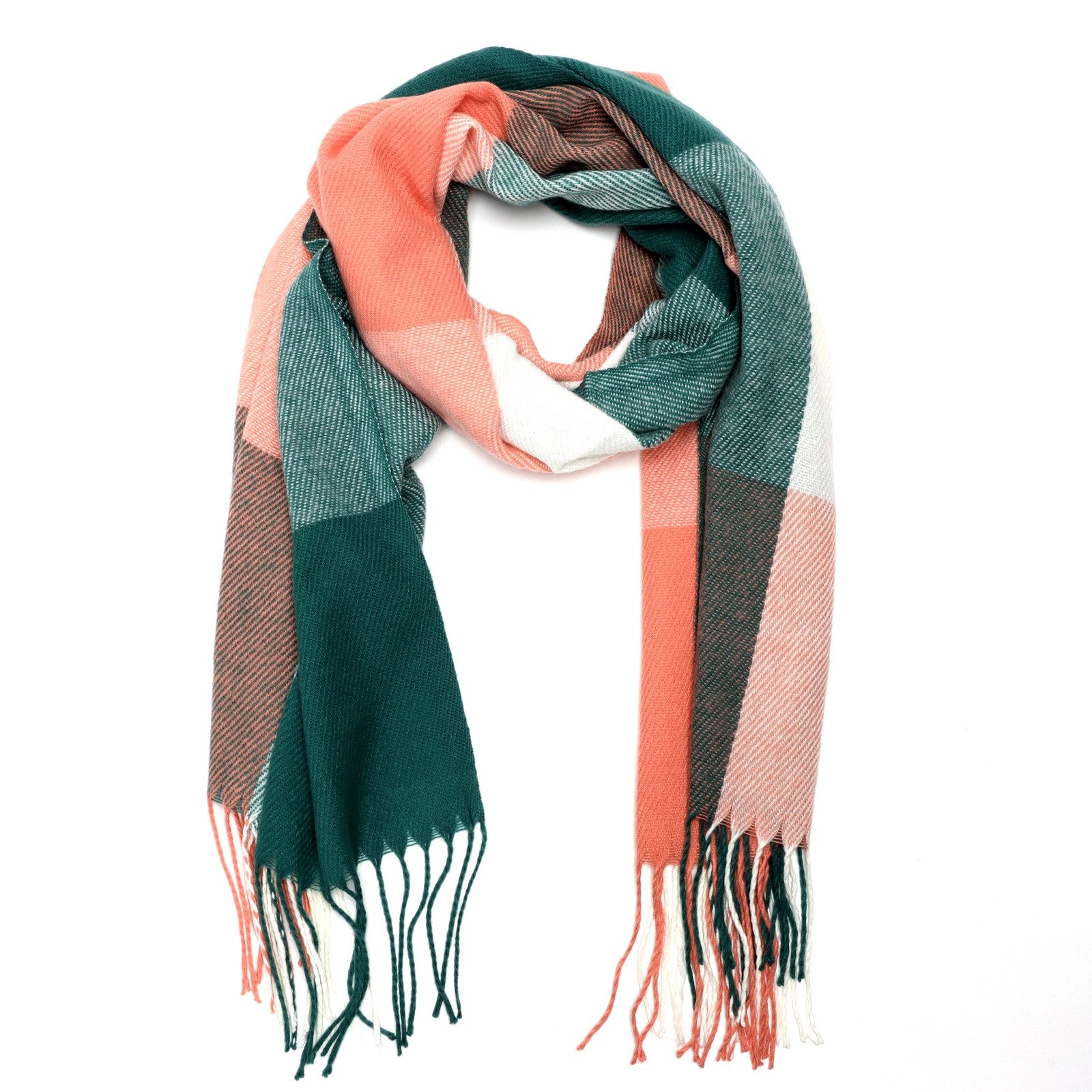 TAN.TOMI Modeschal Damen Karierter Schal Frühlingsschal warm mit langen Fra günstig online kaufen