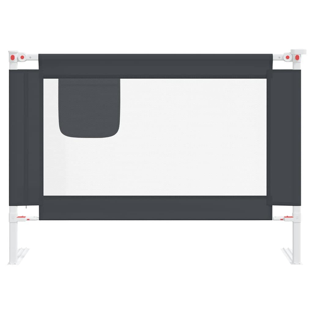 furnicato Bettschutzgitter Bettgitter Dunkelgrau 90 x 25 cm für sicheren Schlaf (1 St) – Bild 3 von 5