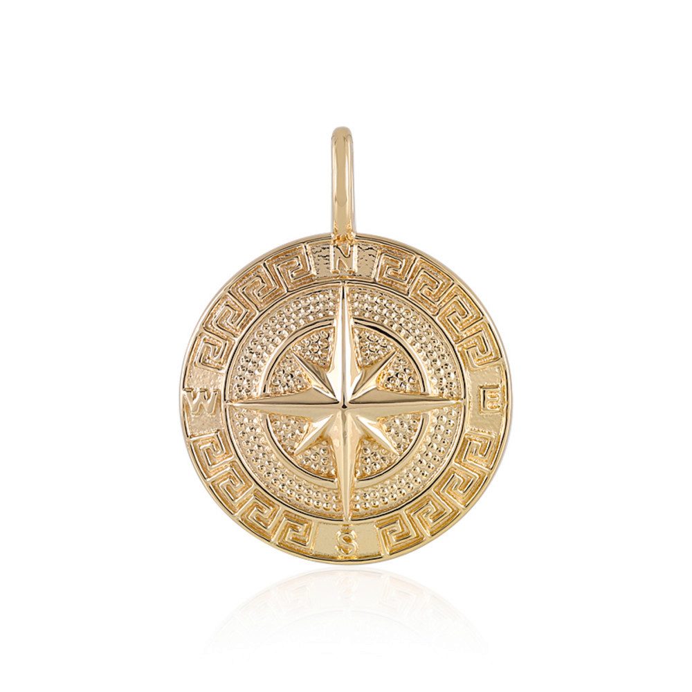 Cavill Kettenanhänger Cavill Kompass Anhänger 925 Sterling Silber, goldfarb günstig online kaufen