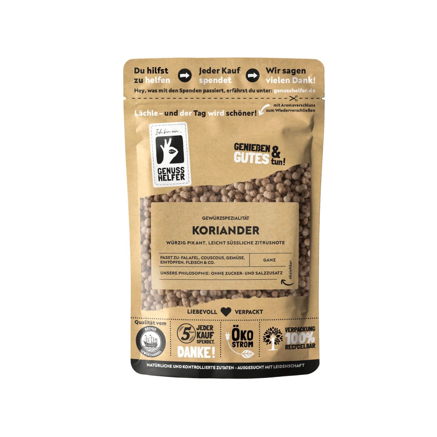 Bremer Gewürzhandel Gewürz Koriander, ganz, 75 g