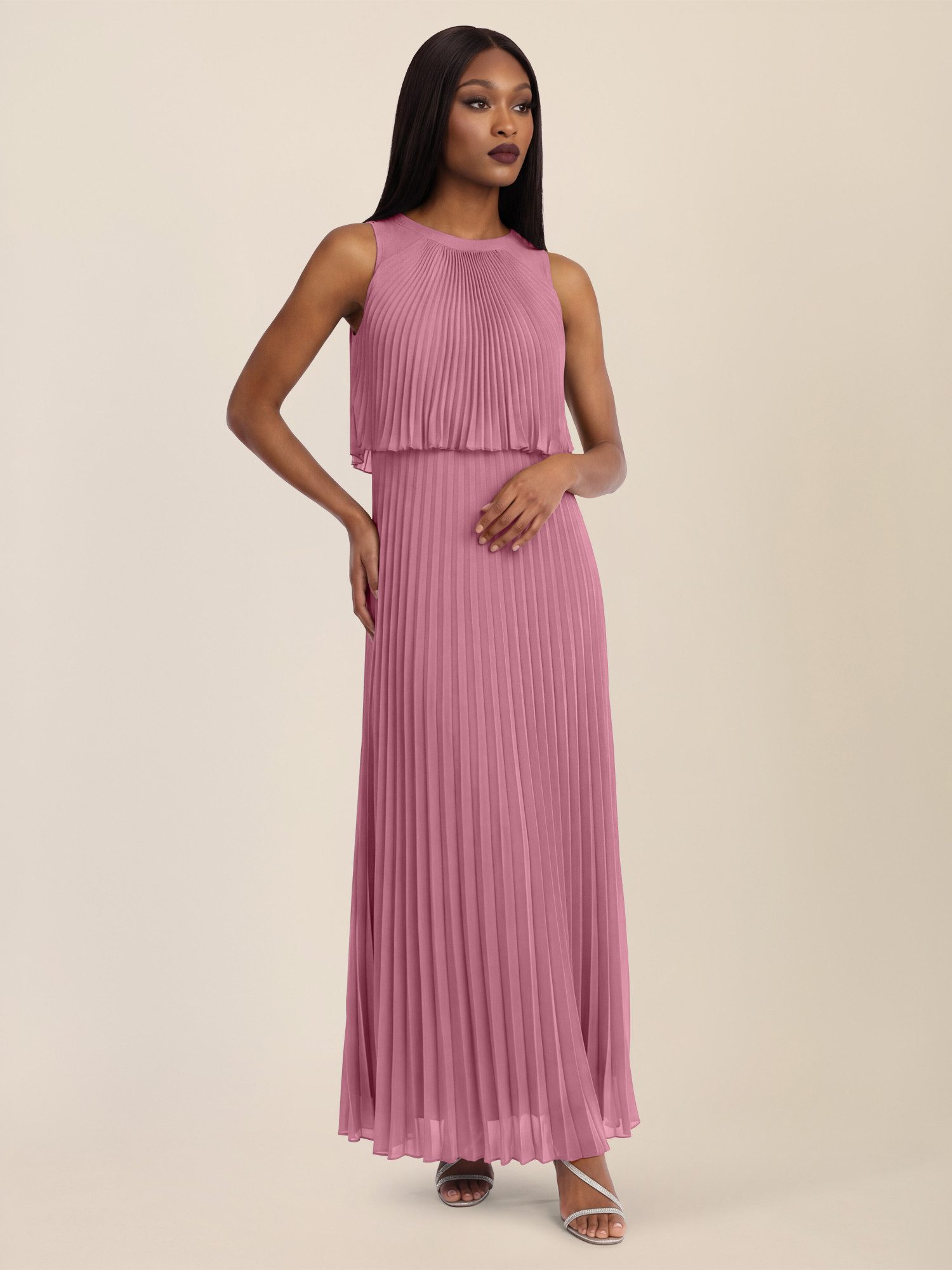 Apart Chiffonkleid mit Doppellagen-Effekt