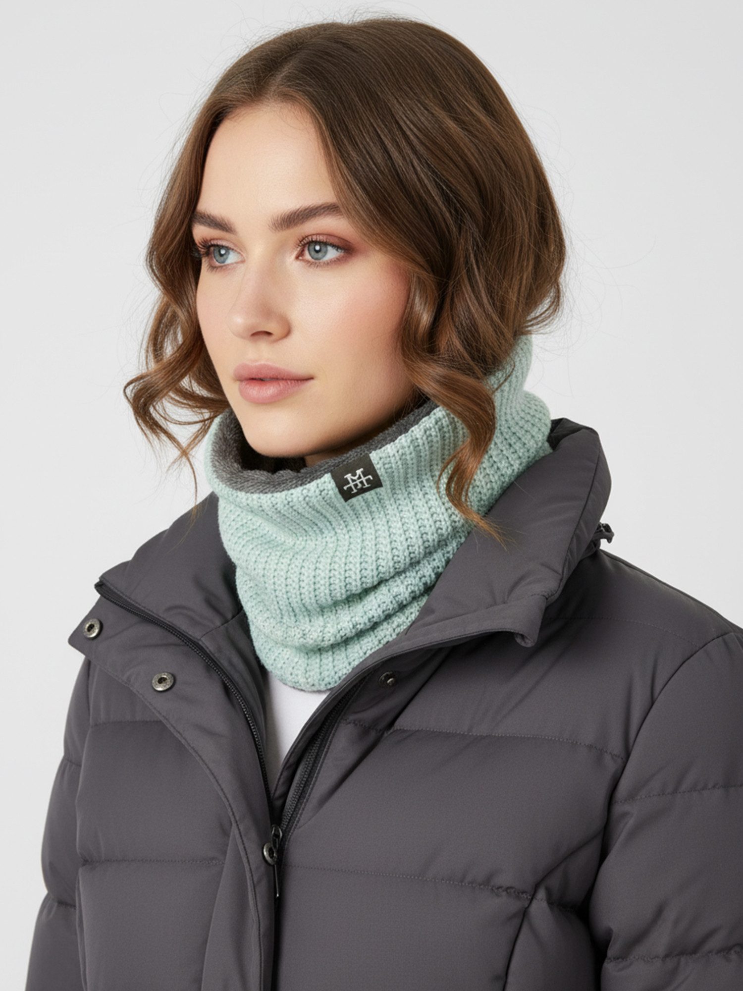Manufaktur13 Loop Knit Neckwarmer - Schlauchschal, Halstuch, Halsschal, dehnbar/flexibel