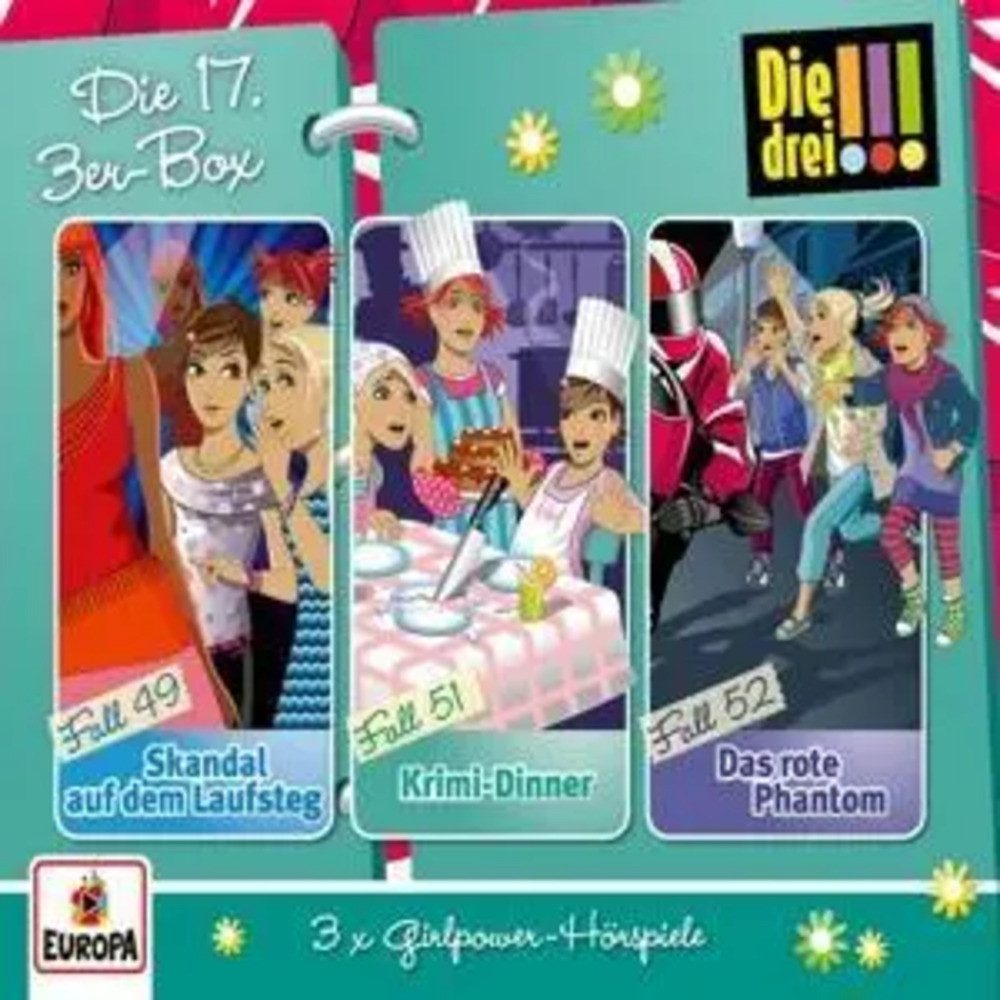 Hörspiel Die drei !!! 3er Box - Folgen 49, 51, 52