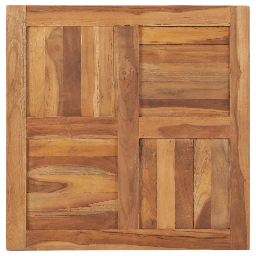 furnicato 70×70×2,5 Massivholz Tischplatte cm Teak (1 St)