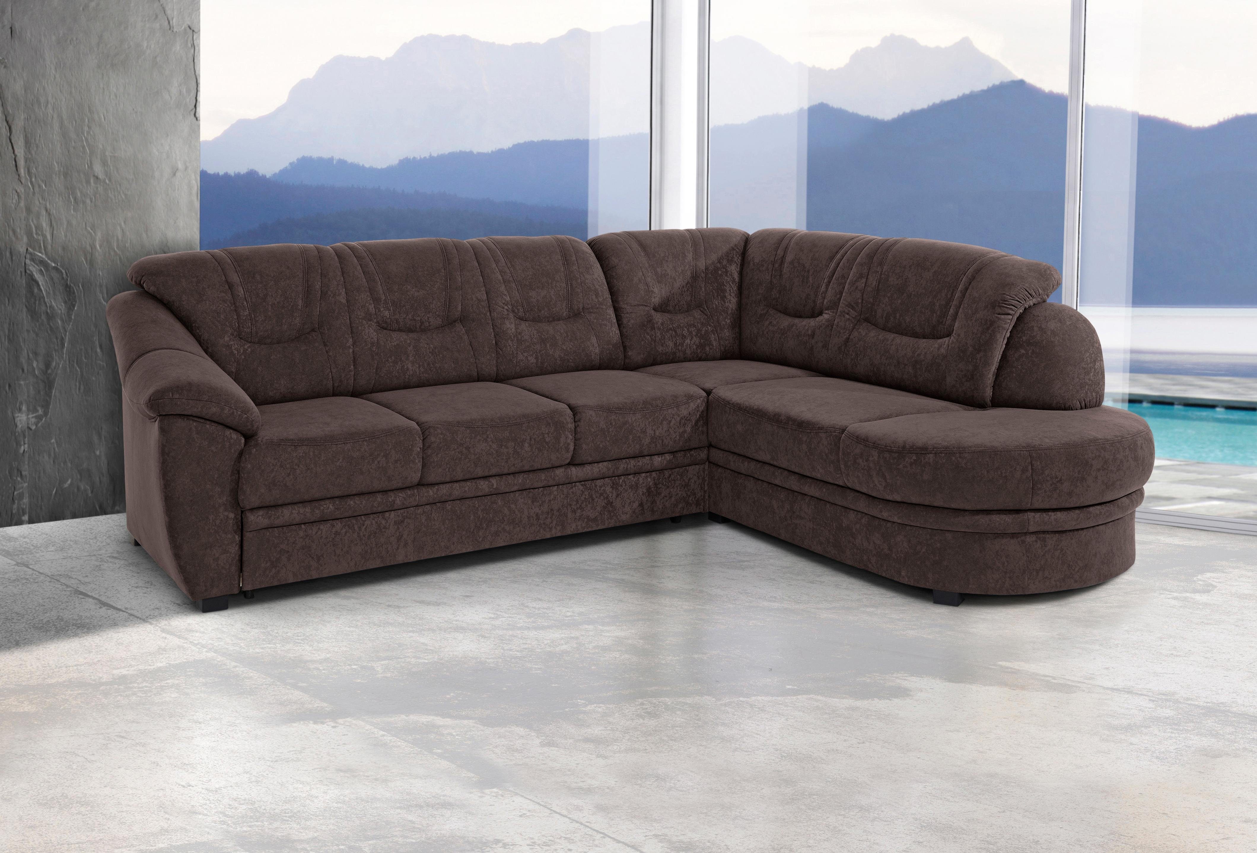 sit&more Ecksofa "Mailand L-Form", wahlweise mit Bettfunktion günstig online kaufen