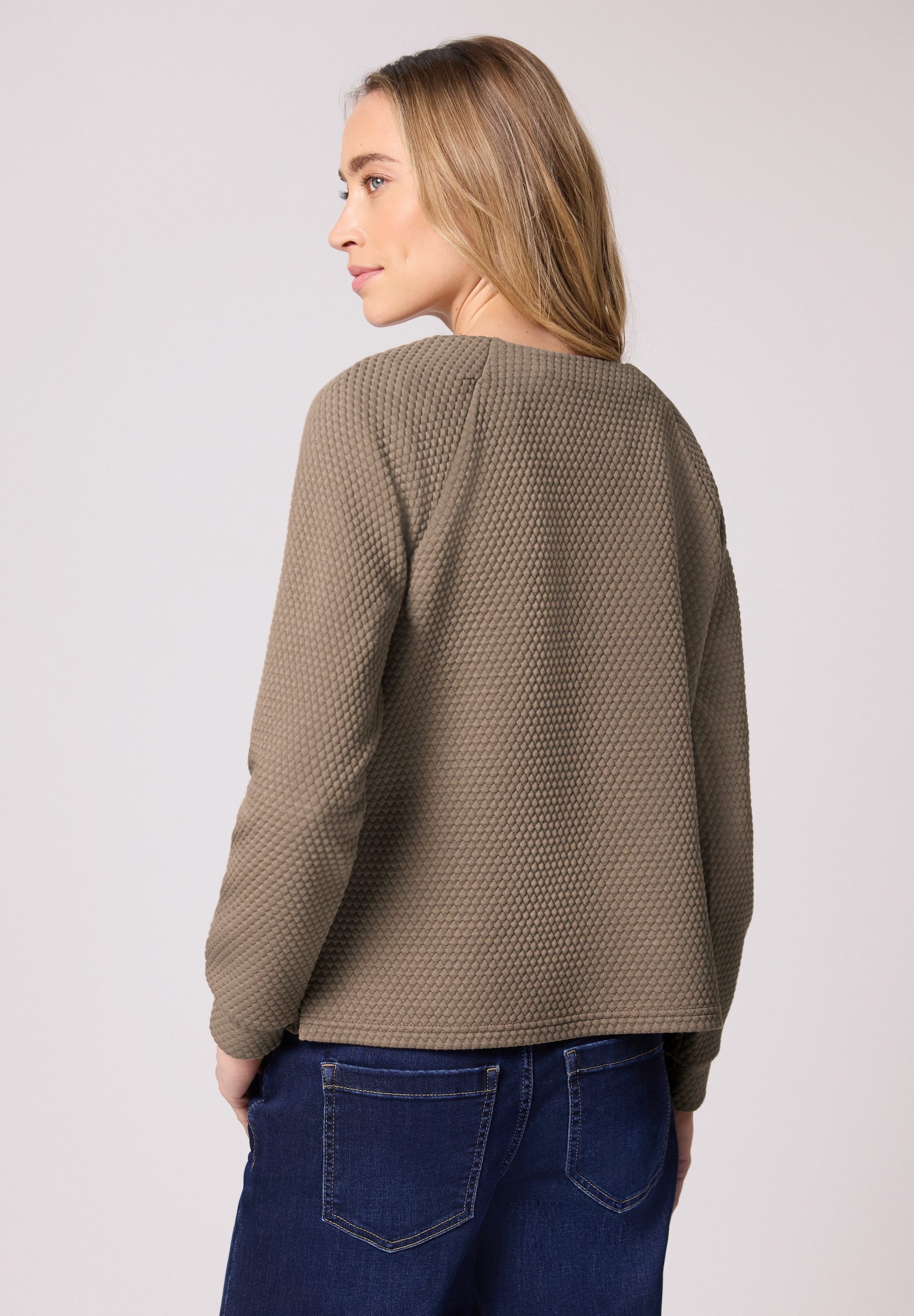 STREET ONE Langarmshirt mit U-Boot-Ausschnitt