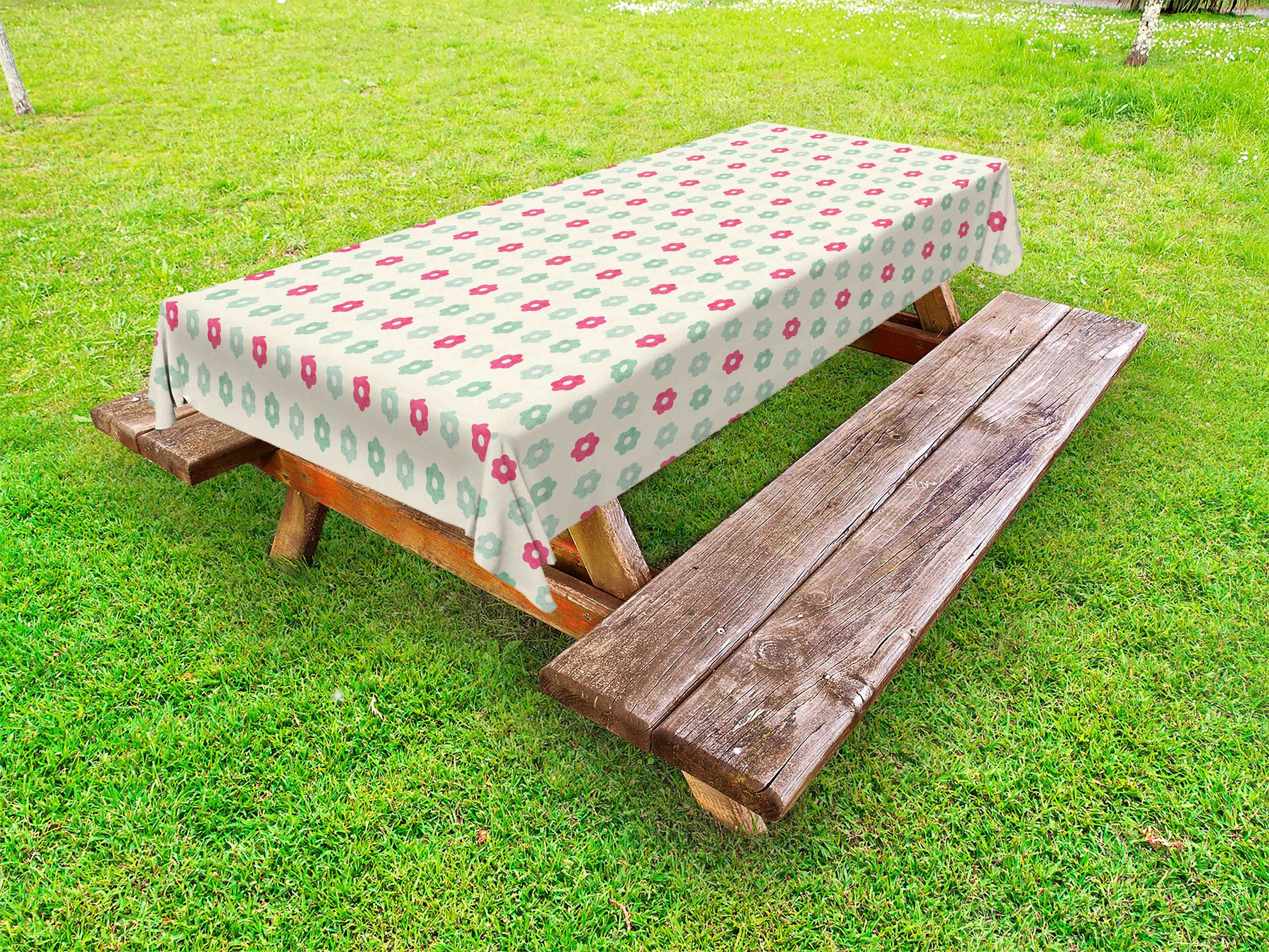 Abakuhaus Tischdecke dekorative waschbare Picknick-Tischdecke, Blumen Blumenmotive Gartenkunst | Tischdecken