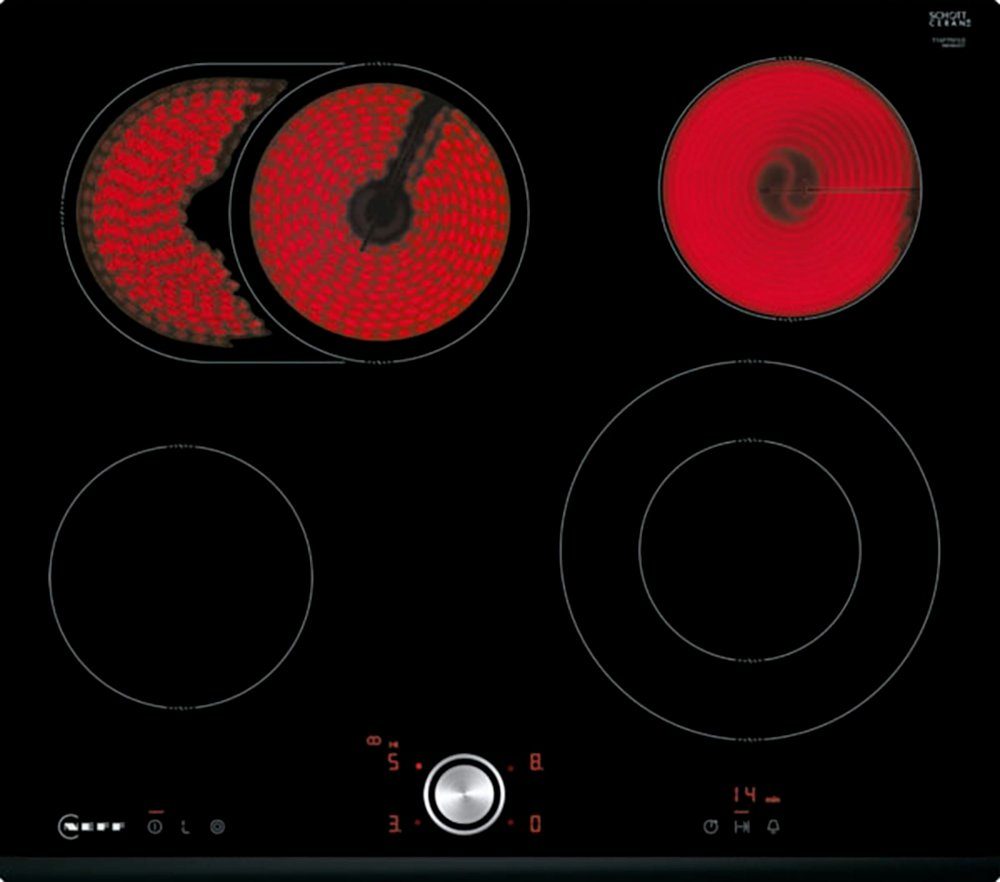 Kochzone großes für Bräterzone: N Elektro-Kochfeld Bräter Extra T16FTN1L0, wie Bratgeschirr NEFF 70 zuschaltbare