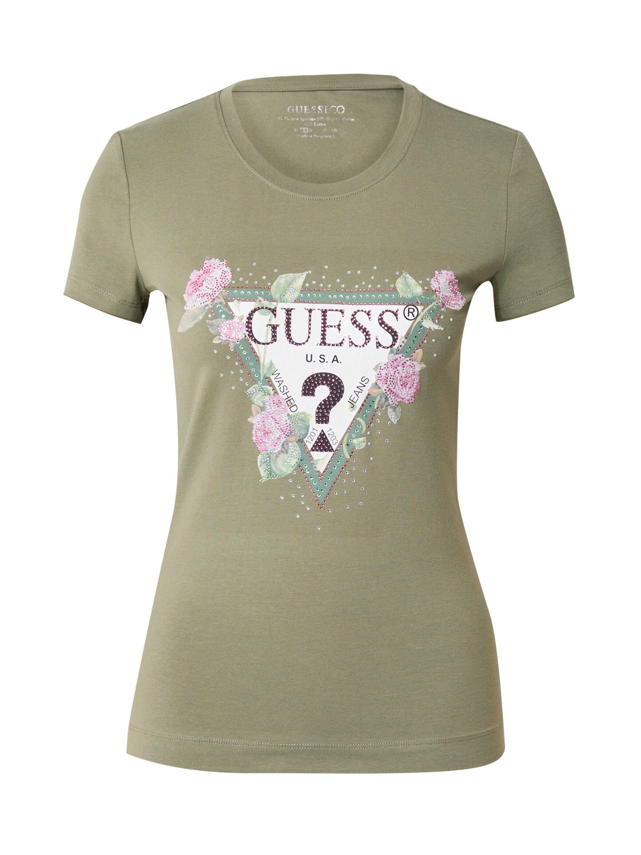 Guess T-Shirt (1-tlg) Ziersteine