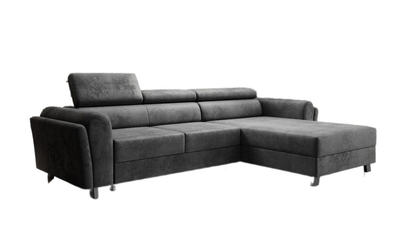 Luxusbetten24 Schlafsofa Designer Sofa Massimo, mit Stauraum und Schlaffunktion