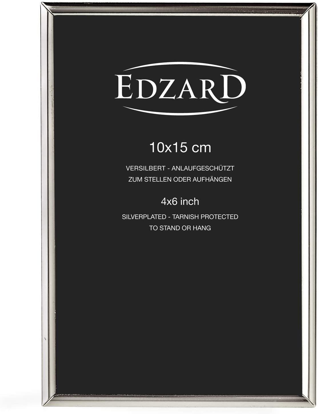 EDZARD Bilderrahmen Genua, versilbert und anlaufgeschützt, für 10x15 cm Fot günstig online kaufen