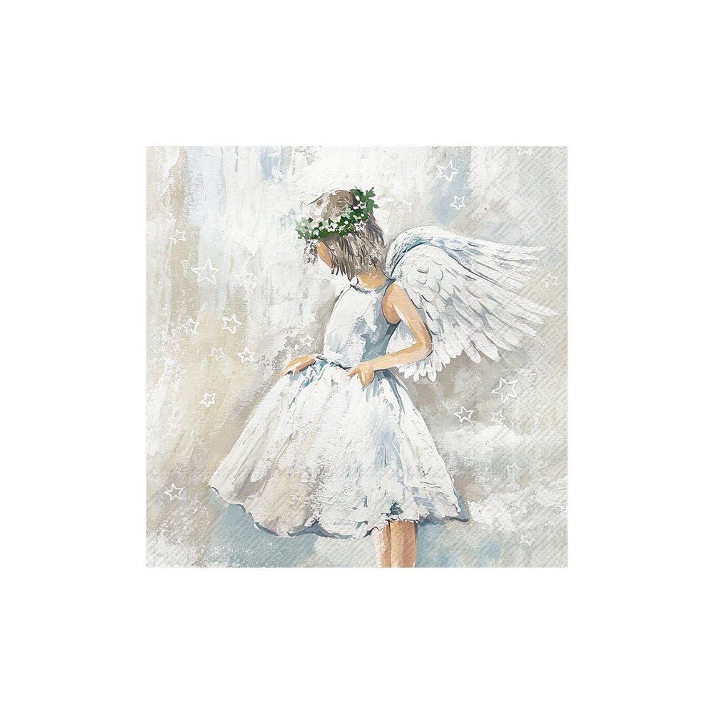IHR Papierserviette My Angel, (20 St), 33 cm x 33 cm