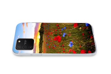 MuchoWow Handyhülle Blumen - Sonnenuntergang - Farben, Phone Case, Handyhülle Samsung Galaxy S10 Lite, Silikon, Schutzhülle