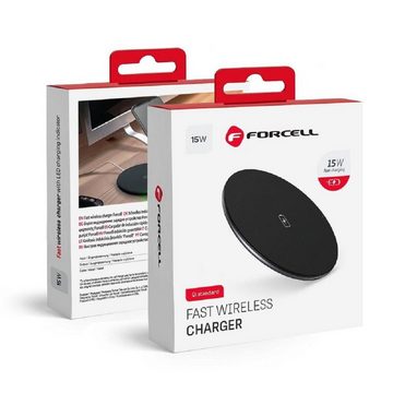 Forcell 15W Induktion Ladegerät Schnell (drahtloses Qi) Quick Charge Schwarz Wireless Charger