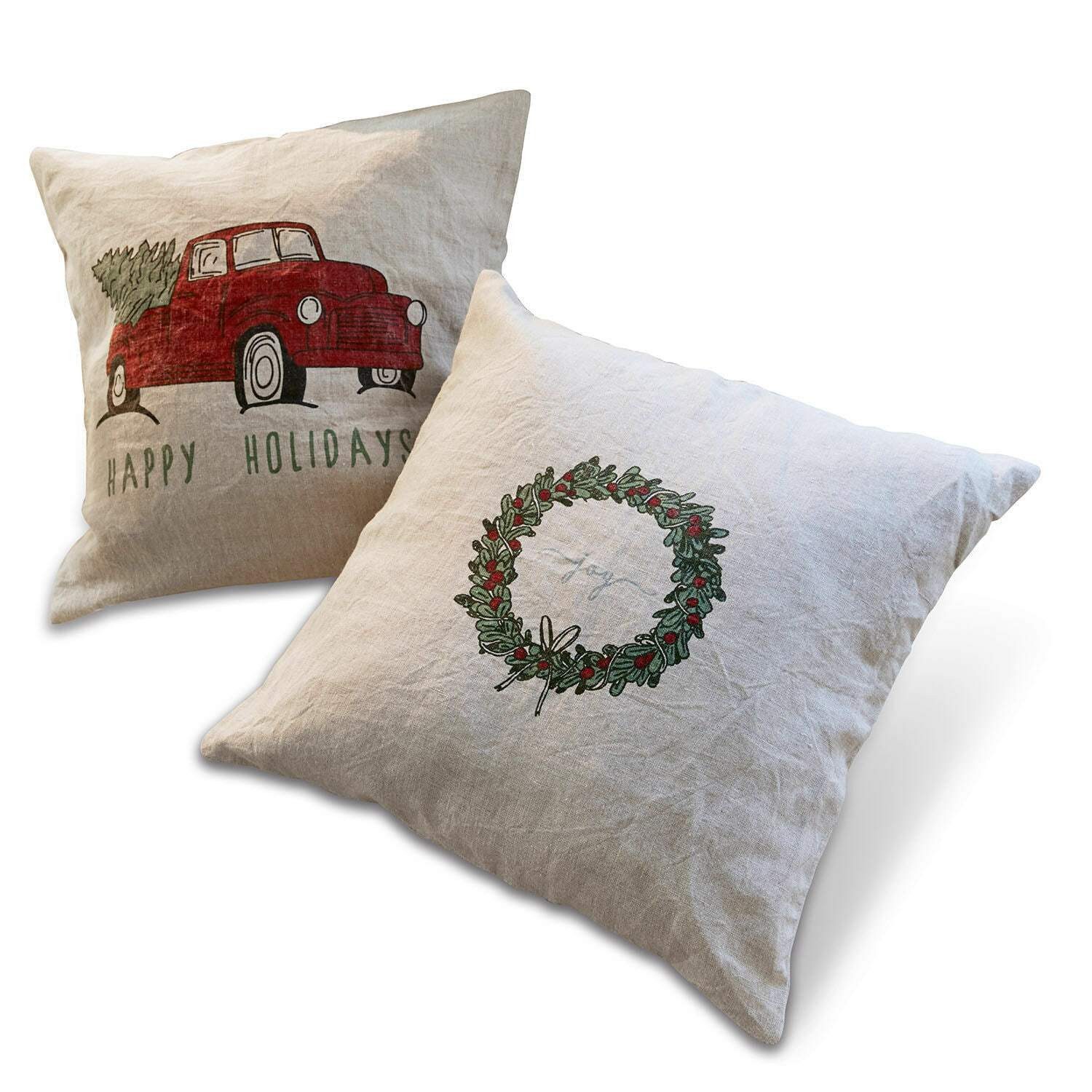 Mirabeau Kissenhülle Kissenhülle 2er Set Camon beige/rot günstig online kaufen