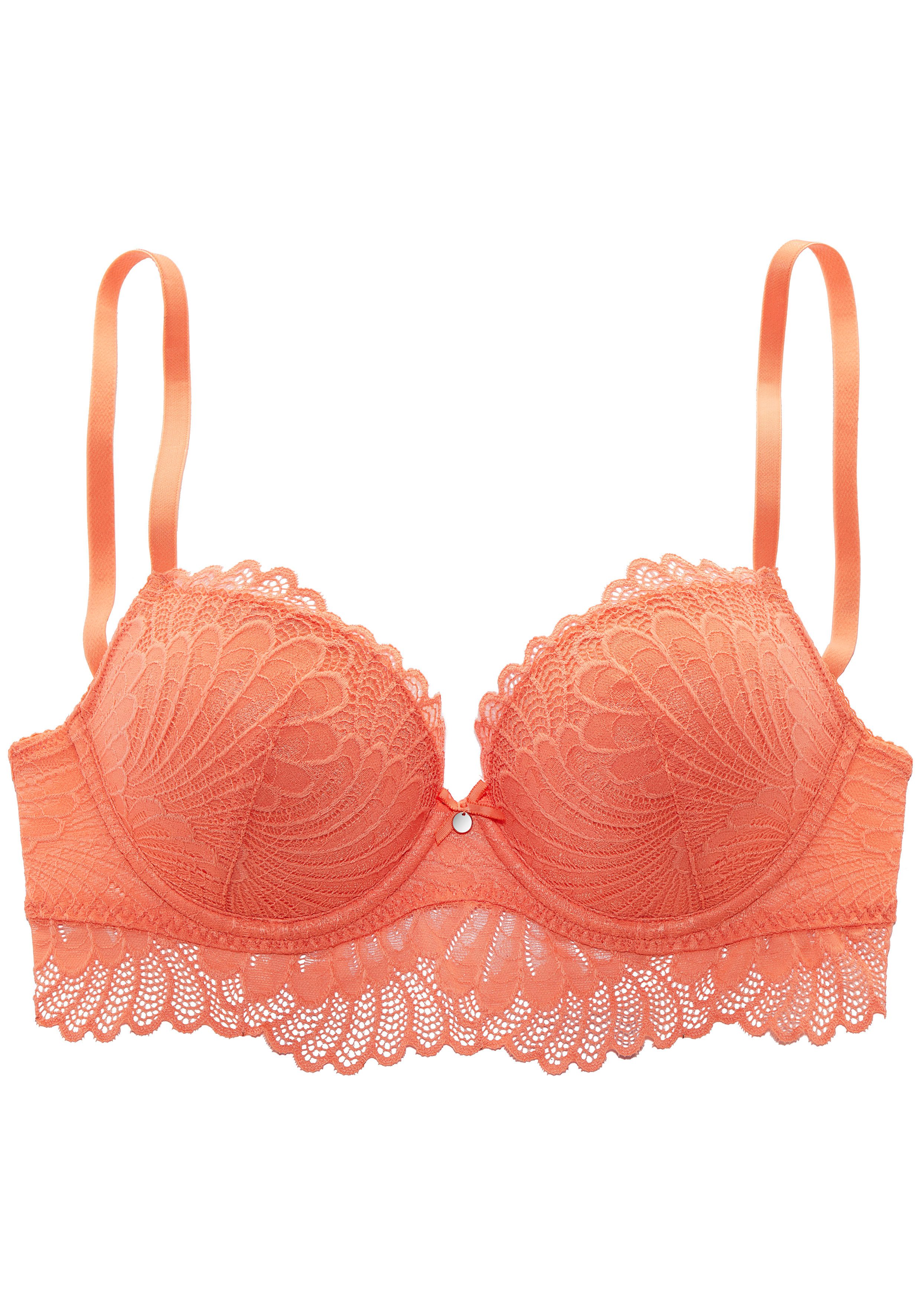 s.Oliver Push-up-BH Sophie aus feiner Spitze in leichter Longform, sexy Dessous, Reizwäsche