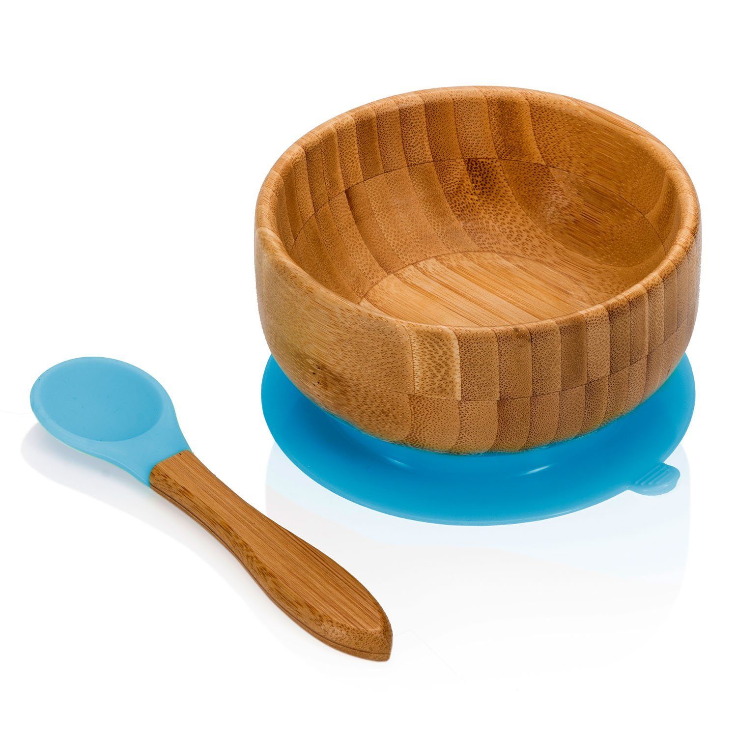 all Kids United Schüssel ALL KIDS UNITED–Bambus Schüssel Baby Kinder Breischüssel mit Saugnapf, Bambus, (Baby Müslischale), Breischale