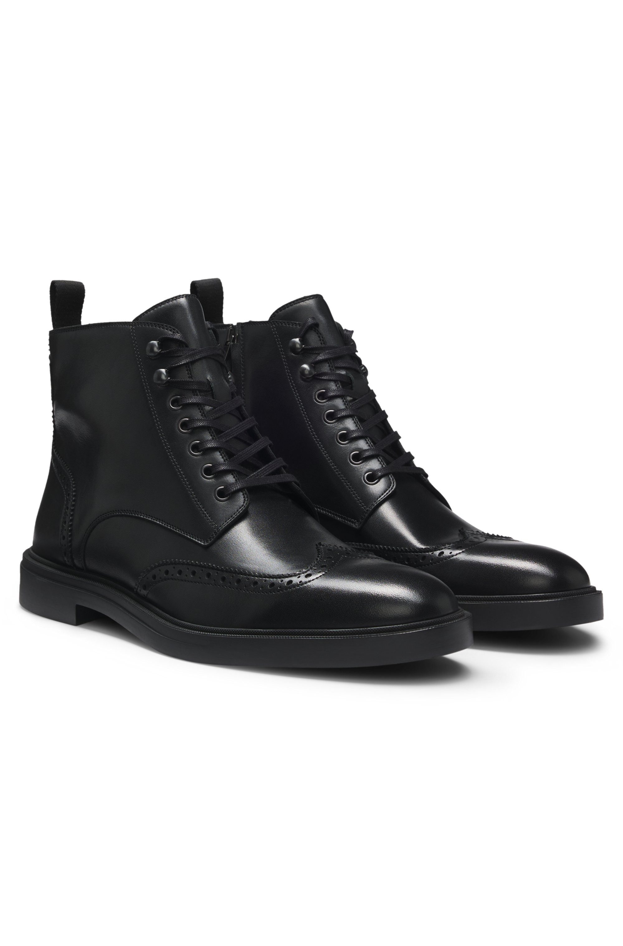 BOSS Calev_Halb_ltbrfb Schnürstiefelette Schnürboots, Business-Stiefelette günstig online kaufen