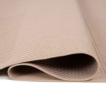 Outdoorteppich Robuster In- und Outdoor Flachgewebe Terrassen Teppich In Beige, Vimoda, Rechteckig