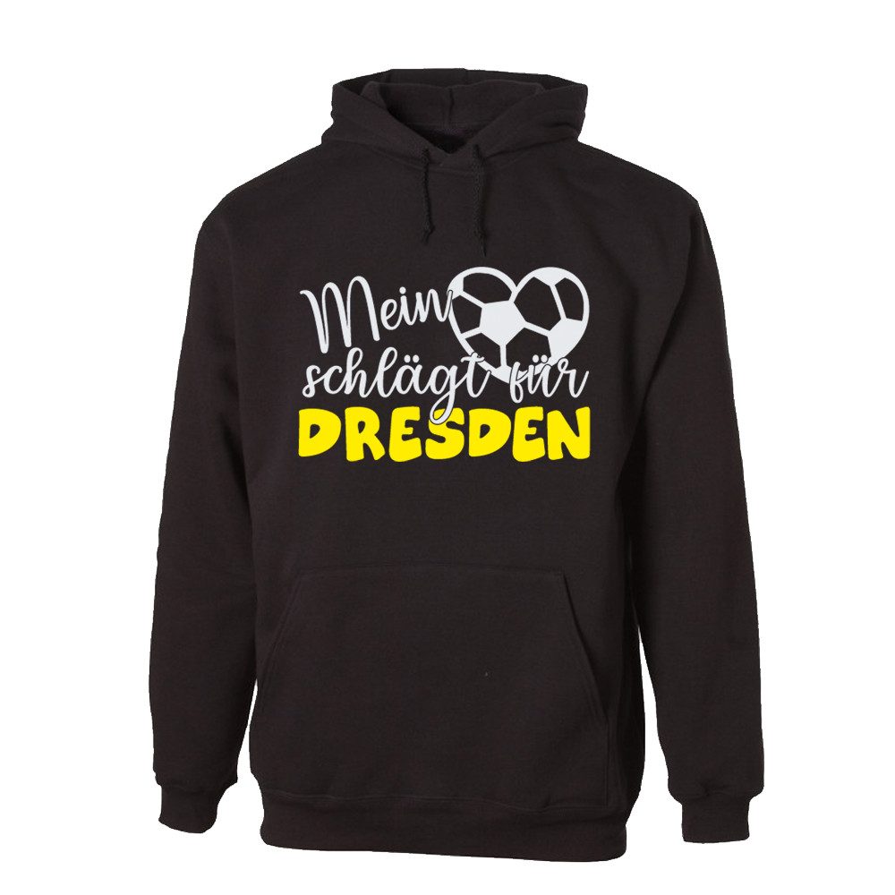 G-graphics Hoodie Mein Herz schlägt für Dresden Unisex Pullover mit einem Motiv für den echten Fan